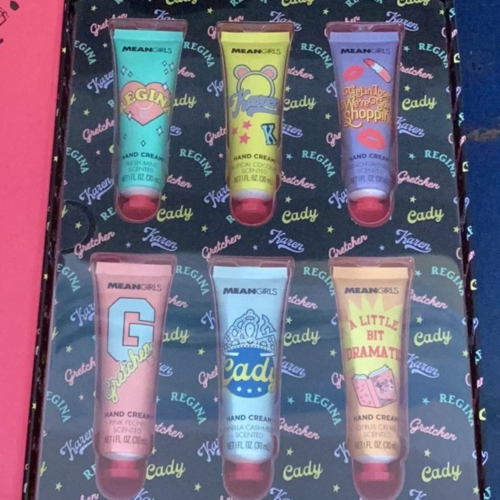 Mean Girls Burn Book 6 Hand Cream Set New In Box Gift Set Fan Favorite